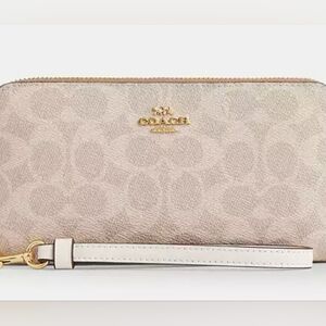 COACH Signature Canvas Wallet NWT $298